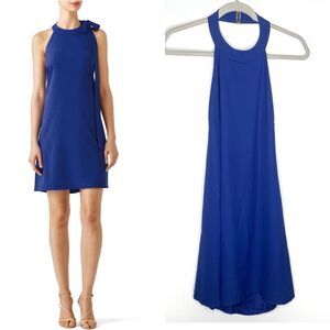 Hutch Dress Woman’s Medium Blue Halter Cobalt Travel Beach Resort Cruise Wedding